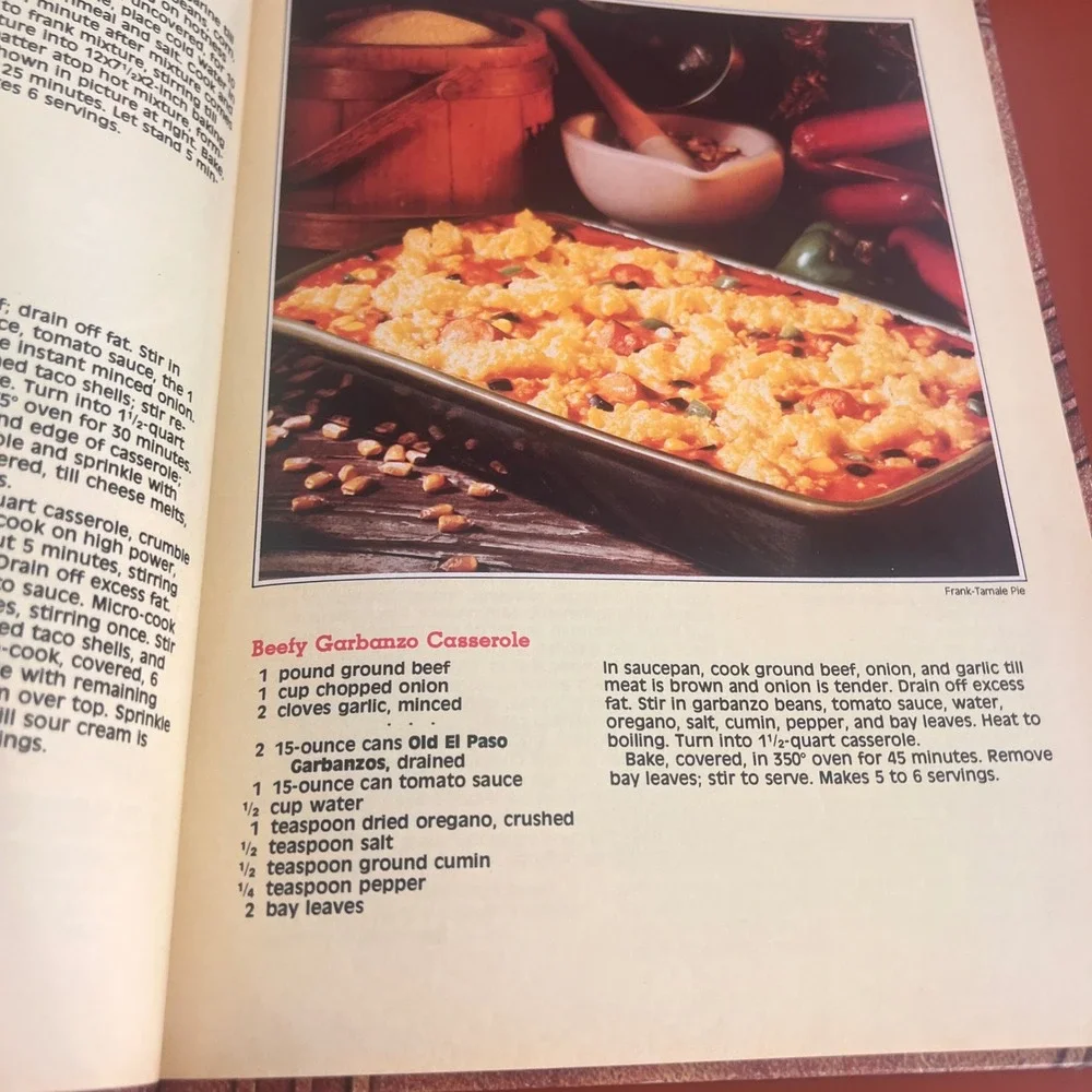 Vintage 1978 Old El Paso Sun Country Mexican Cookbook Better Homes and Gardens